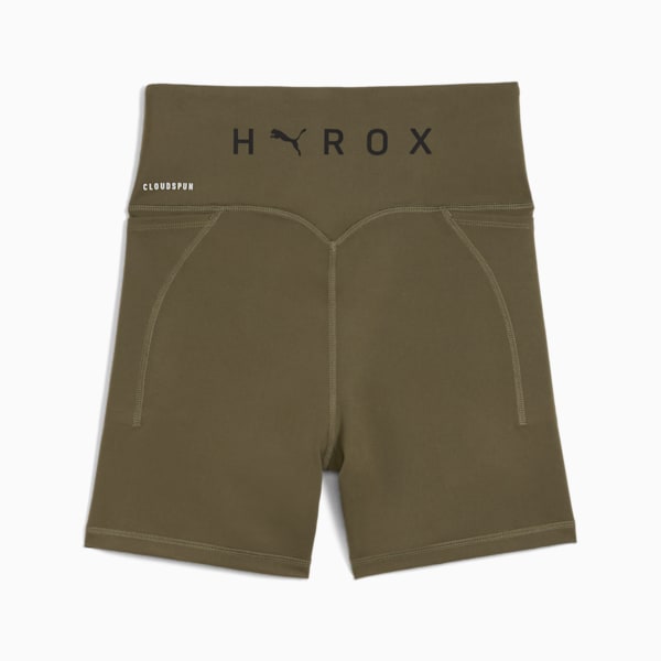 PUMA x HYROX CLOUDSPUN Women's Training 3" Short Tights, Loden Green, extralarge-IND